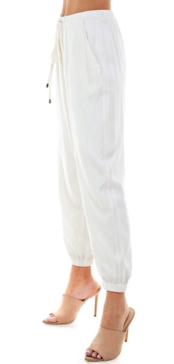 The Clothing Exchange | NWOT | Jogger with string | S | Off White | CP9399 - Image 3