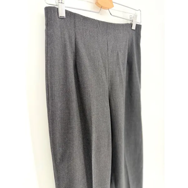 Lafayette‎ 148 New York Dress Pants 2 Charcoal Grey Wool High Waist Straight Leg - Image 3