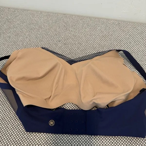 Honeylove Women's Crossover Wire Free Bra Blue Size XL - Image 4