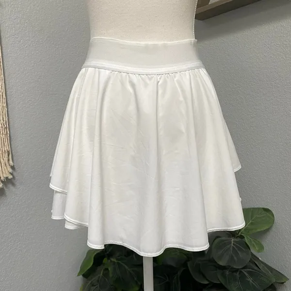 Lululemon White High Rise Tennis Skirt Pleated Built In Shorts Activewear Y2k - Image 4