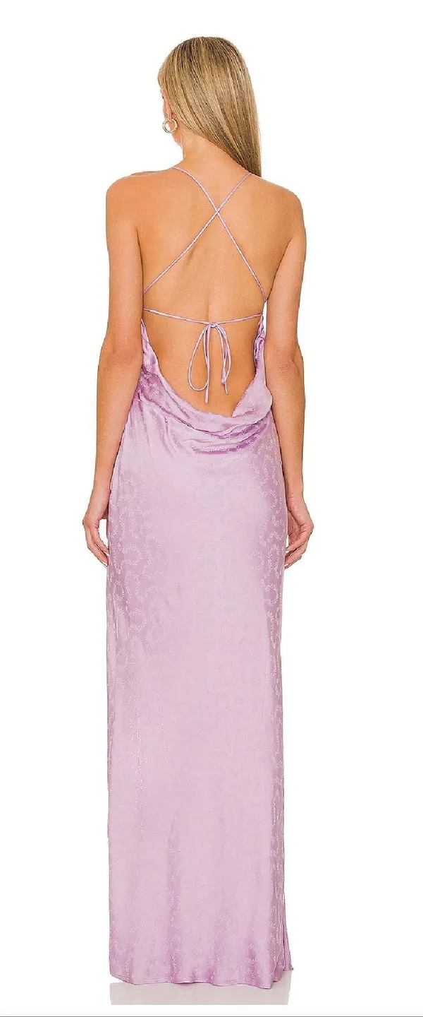 Lovers + Friends Evelyn Gown Lilac Prom/Maxi Dress - Image 3