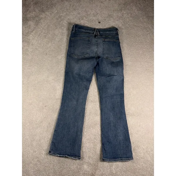 good american good cuts cropped bootcut jeans good waist 4/27 - Image 8
