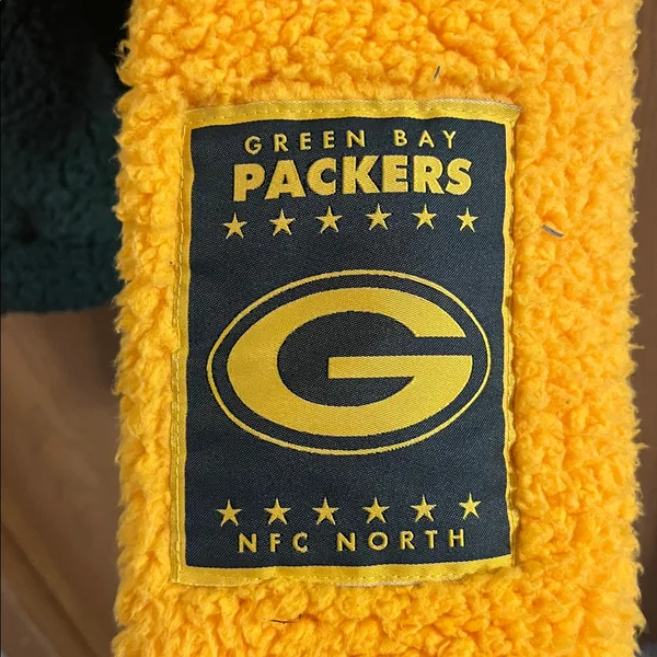 Green Bay Packers NFL Full Zip Sherpa Hoodie‎ NWOT Small - Image 5