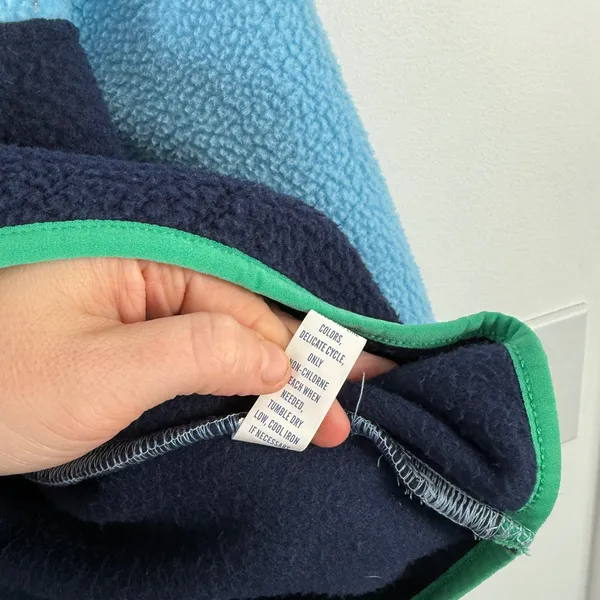 Addison Bay Blue Colorblock Pinehurst Fleece Sweatshirt Gorpcore Womens Small - Image 6