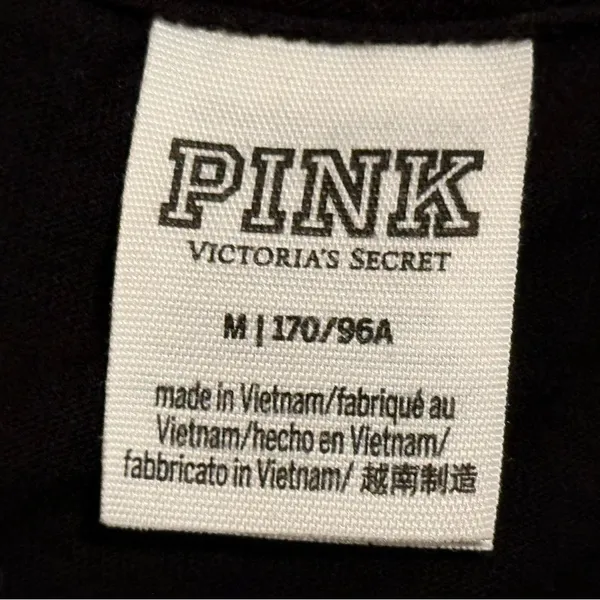 PINK Victoria's Secret Floral Logo Split-Back Tie Tank Size Medium (M) - Image 6