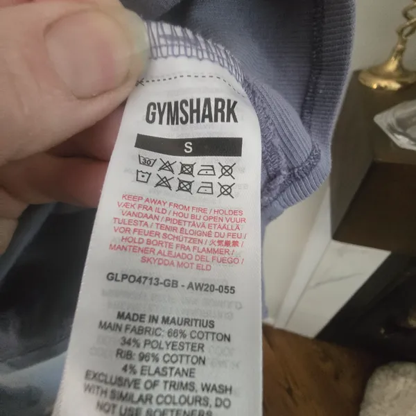 Gymshark Cropped Long Sleeve Top in Slate Gray - Image 3