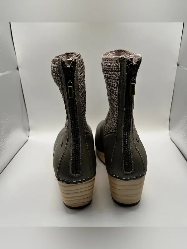 The Sak Paloma Clog Boot - Leather - Mushroom size 9 NWOB wood heel - Image 5