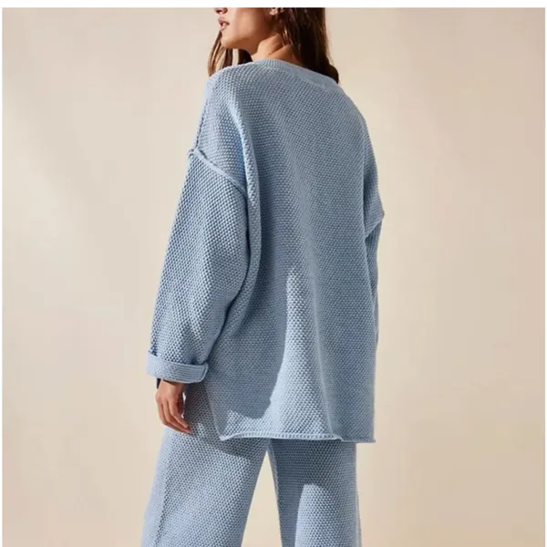 Free People Hailee Sweater Set - Soft Heather Blue S - Image 2