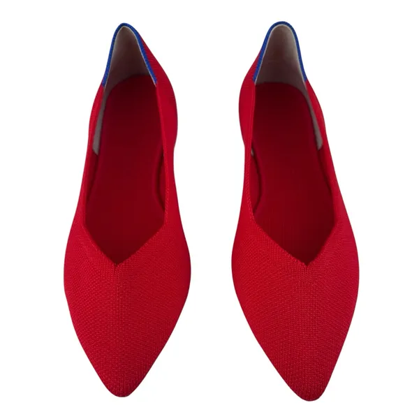 Rothy’s The Point Flats Regular Width Pointed Toe Holiday Festive Size 9 NWOT - Image 3