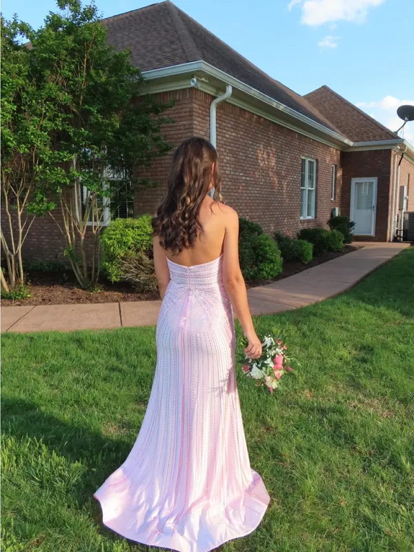 Halter neck prom dress Pink - Image 2