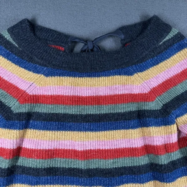 Abercrombie & Fitch Sweater‎ Womens Small Multicolor Stripe Boat Neck Pullover - Image 3