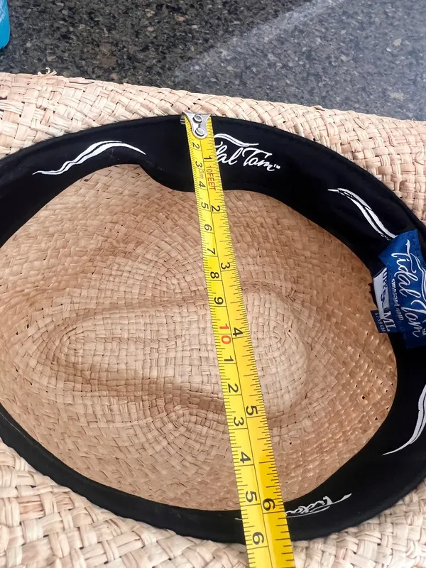 New w/tag Tidal Tom Straw Cowboy Hat, M/L - Image 7