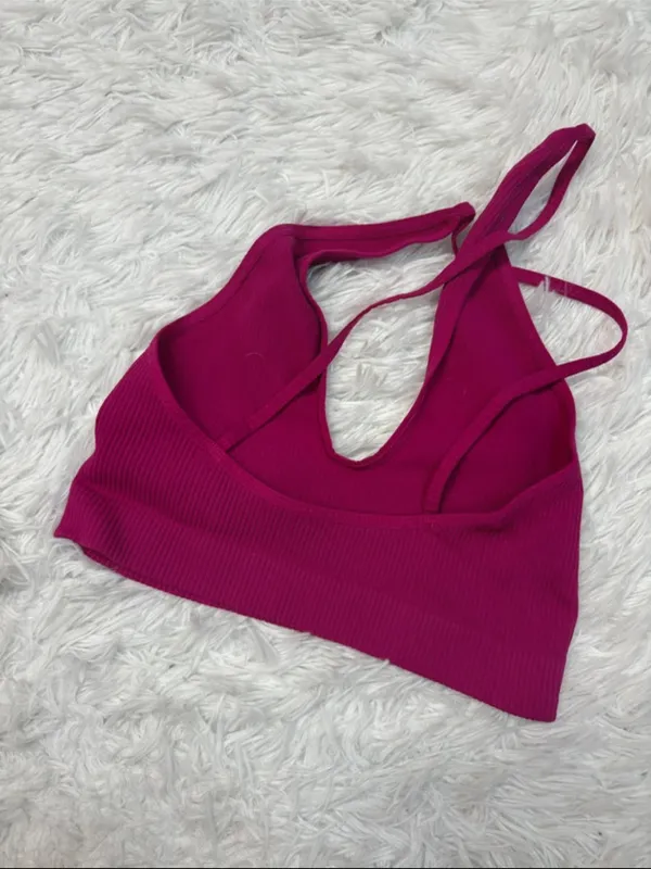 Free people Ribbed Deep V Halter Crop Top - Image 2