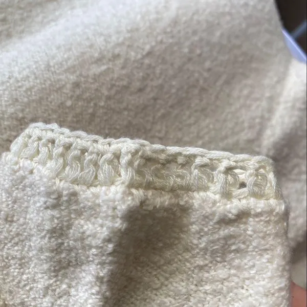 Anthropologie Valeria cream knit relaxed fit textured pullover sweater - Image 7