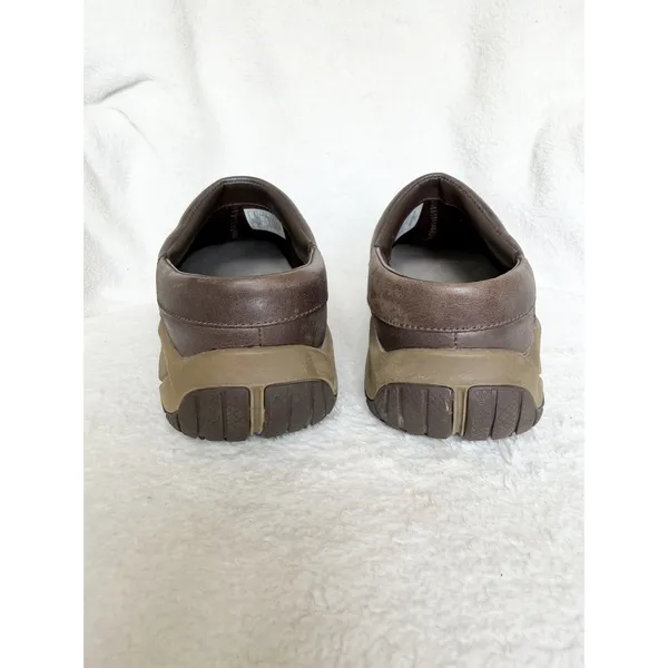 Womens shoes comfort flats slip clogs work merrell bracken 7.5 career brown tan - Image 4