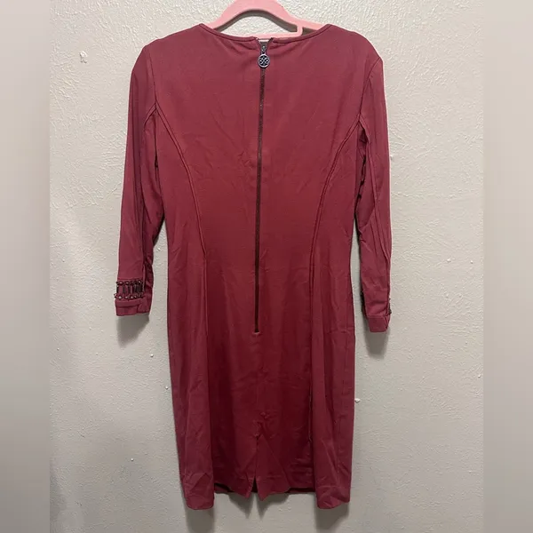 Antonio Melani Dress Size‎ 2 Burnt Orange Embellished Career Cocktail - Image 2