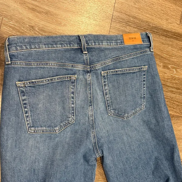 Edwin Marli Ankle Paloma‎ Jeans Blue Size 32 Wide Leg Minimalist Casual Denim - Image 7