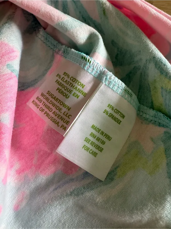 Lilly Pulitzer Jia Tank Blue Ibiza Pineapple Shake size small - Image 4