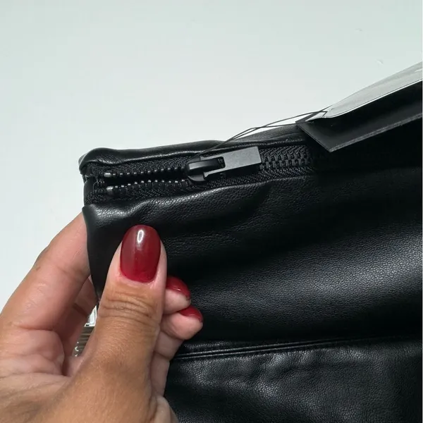 Liverpool NWT‎ Stitch Fix Faux Leather Skirt Pencil Side Slit Black 18W Workwear - Image 7