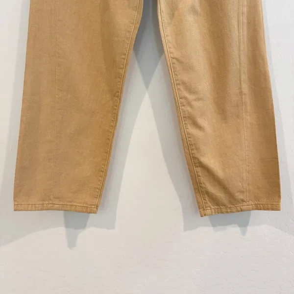 Sandrine Rose Fred Pleated Tapered Jeans Free People 24 Cotton Boho Slouchy Chic - Image 3