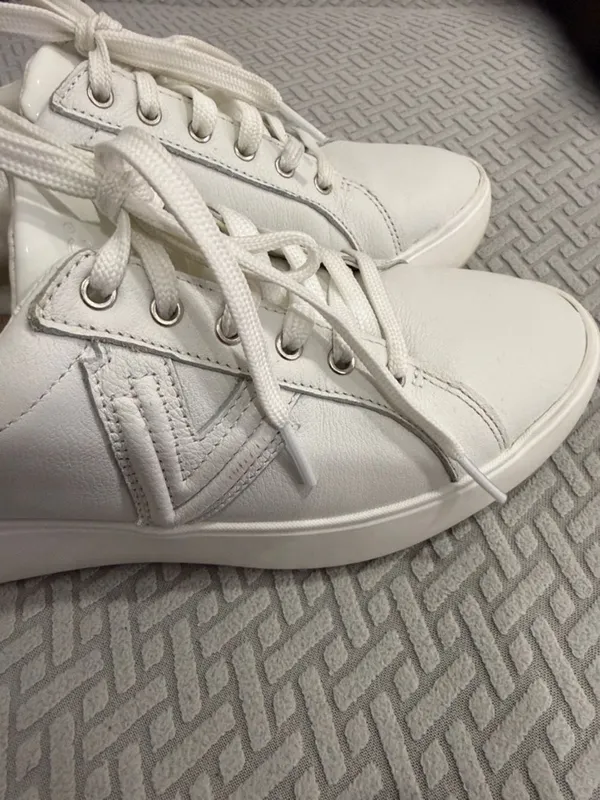 Vionic Womens Kearny Lace Up Casual & Fashion White Leather Sneakers Size 7.5 - Image 3