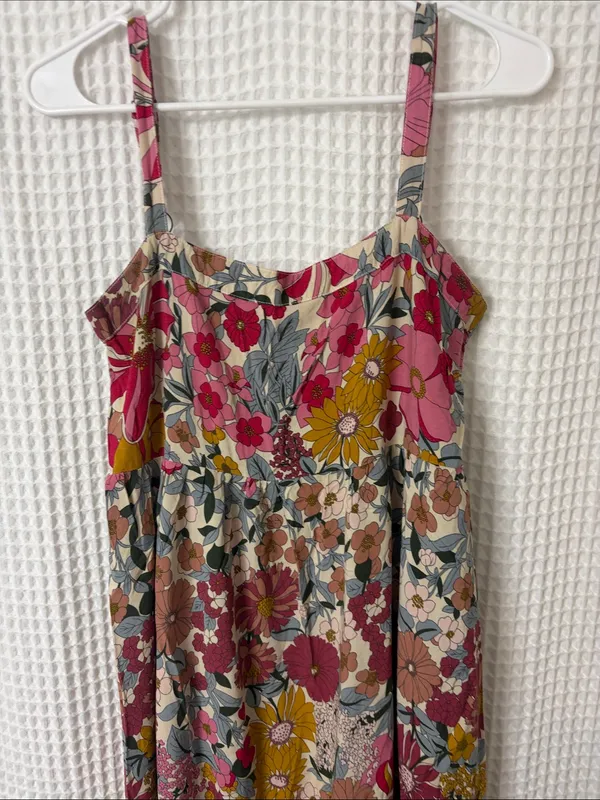 Natural Life Patti Side Slit Maxi Dress Boho Summer Floral Medium - Image 5