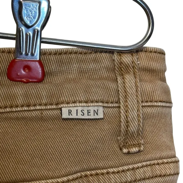 Risen Womens Pants High Rise Cargo Roll Up Slim‎ Straight Leg RDP5644 Tan 9/29 - Image 5