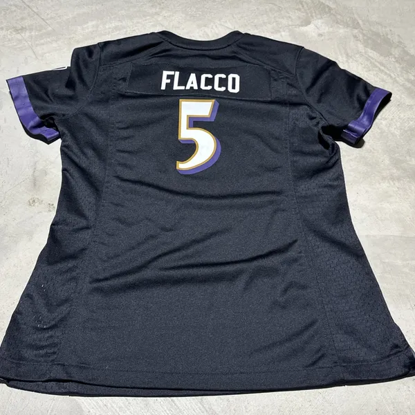 Nike On Field Baltimore Ravens Joe Flacco #5 NFL Football Jersey Women's SZ M - Image 11