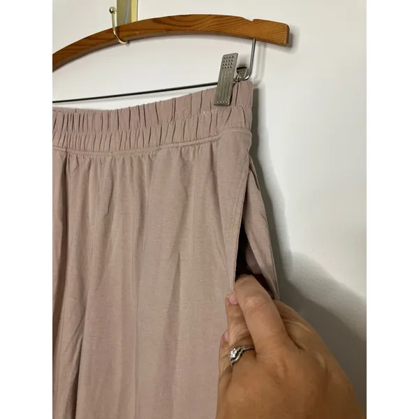 Joie Wide Leg Pants Women S Mauve Excellent Organic Cotton Side Slit Lounge - Image 4