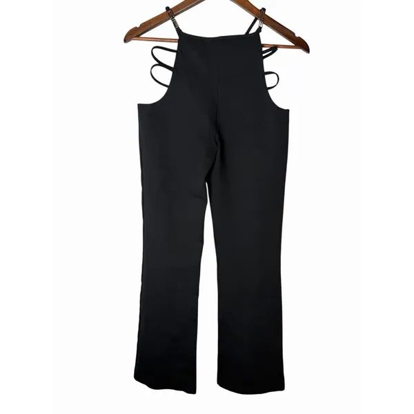 I.AM.GIA Lucid Pants Black Strappy Cutout Flare Y2K Festival XS - Image 7