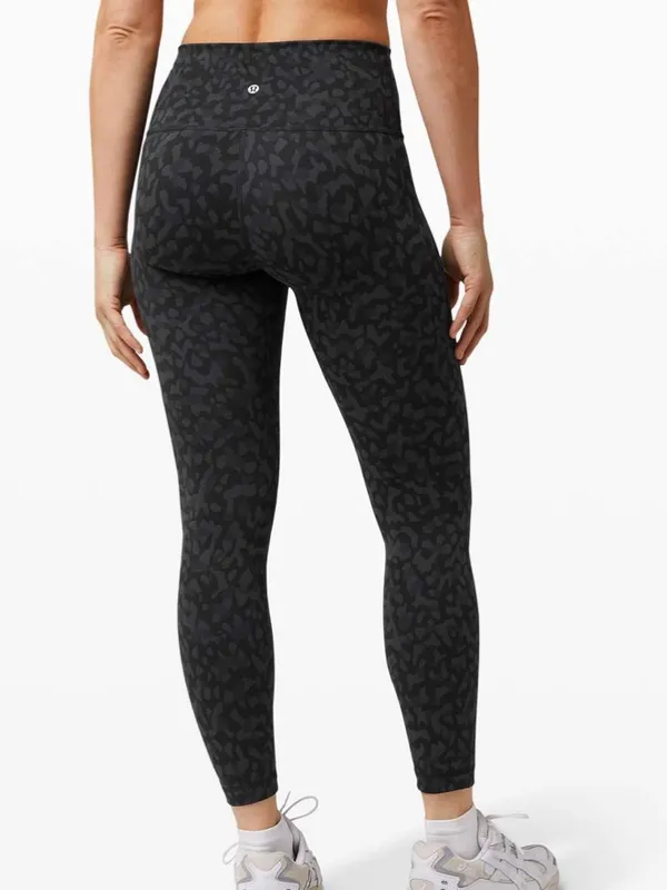 Lululemon Wunder Train High-Rise Tight 25" Formation Camo Deep Coal Multi SZ 4 - Image 2