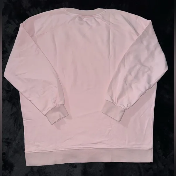 Lululemon Perfectly Oversized Cropped Crew Softstreme Pink Peony‎ Size 14 - Image 4