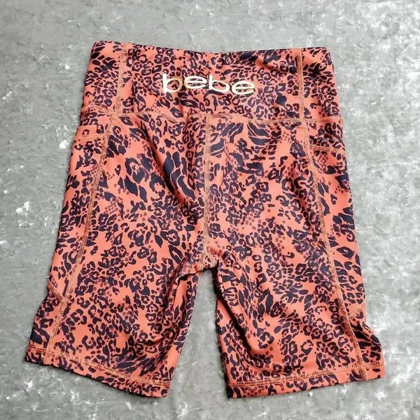 Bebe‎ Leopard Print Biker Shorts - Image 3