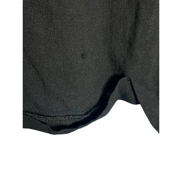 Show Me‎ Your Mumu Women's L Hadley High Rise Linen Shorts Black Coastal Casual - Image 6