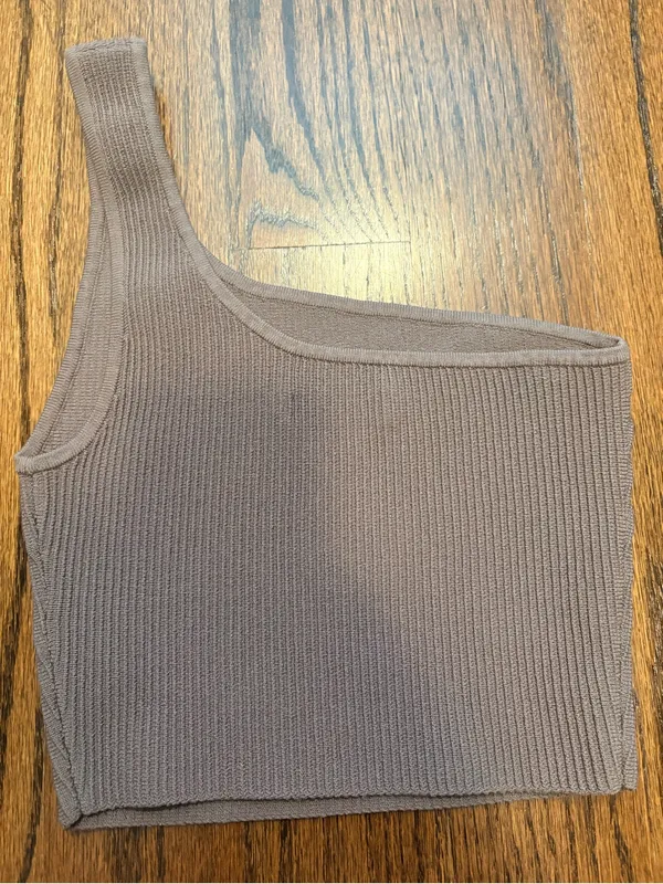 Babaton Aritzia sculpt knit one-shoulder crop - Image 3