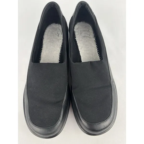 Keds Black Loafers Comfort Dress Shoes Slip On Soft Fabric Stretch‎ Womens 7.5 - Image 5