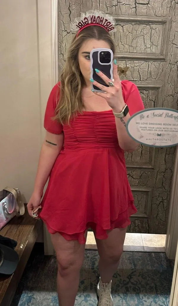 Altar'd State Hot Pink Gabby Dress - Image 3
