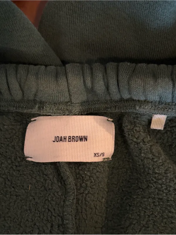 Joah Brown Oversized Jogger in Pine Green 100% Cotton Lounge Comfort size XS/S - Image 3