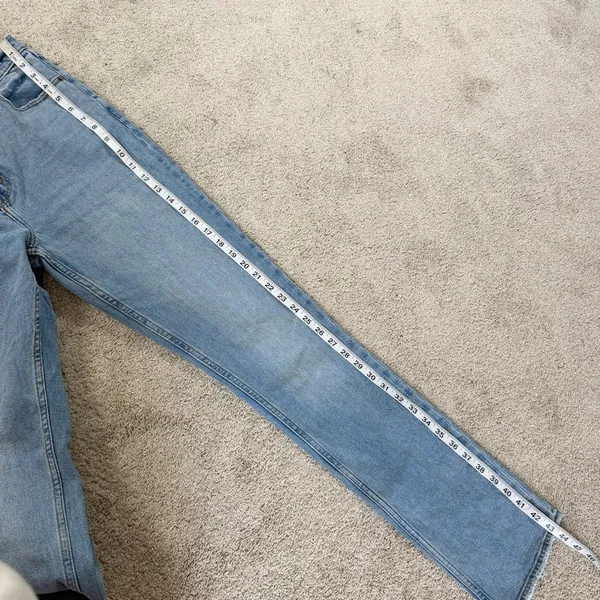 Abercrombie & Fitch The 90s Slim Straight Ultra High Rise Criss Cross 28/6L - Image 13