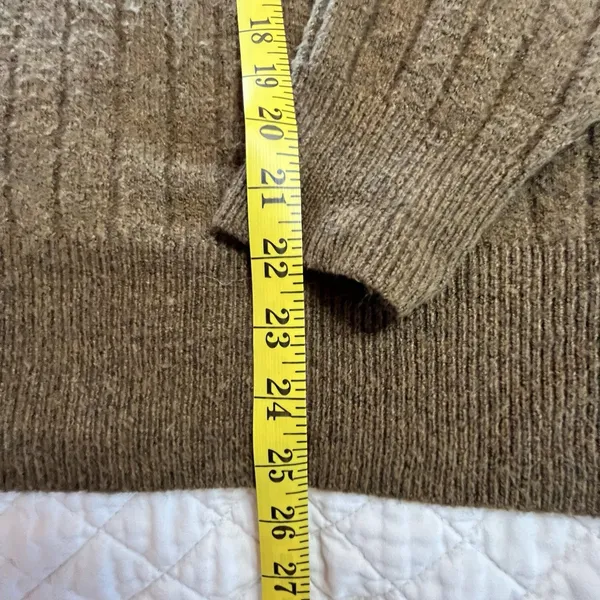 Madewell Bowden Sweater Womens Size L Brown Henley Wool Alpaca - Image 2