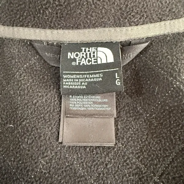 The North Face Women’s Wind Wall Jacket Coat Long Gray Missing Belt Sz L - Image 11