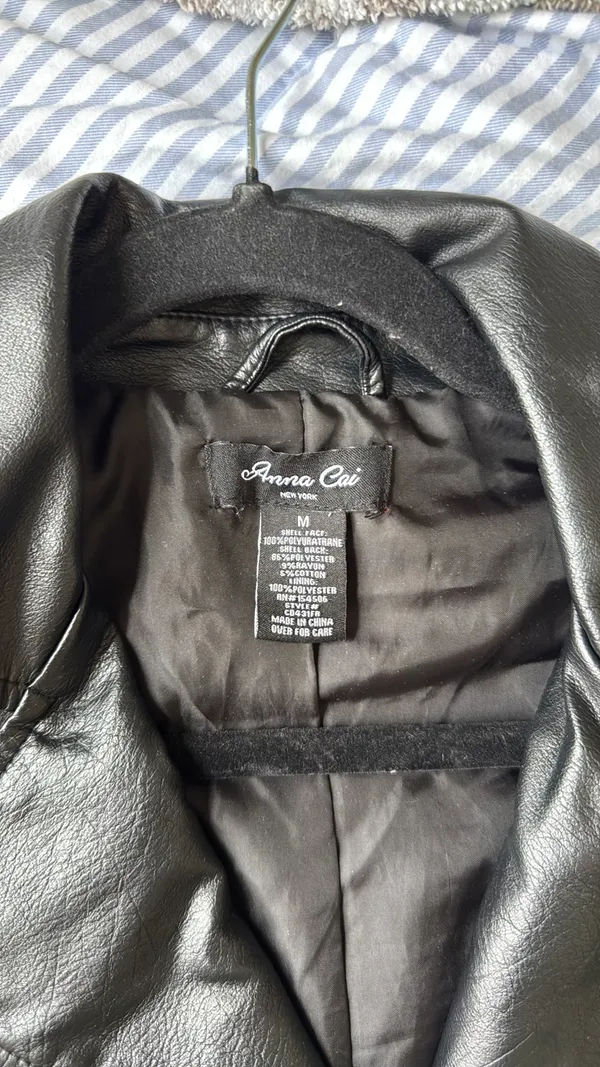 Leather Jacket Black Size M - Image 2