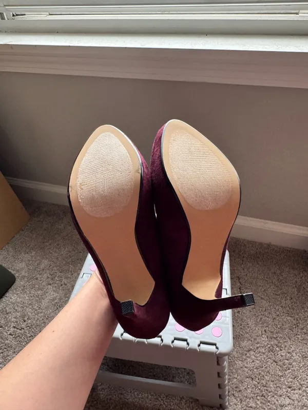 XIO Burgundy Heel Size 7.5 Purple - Image 6