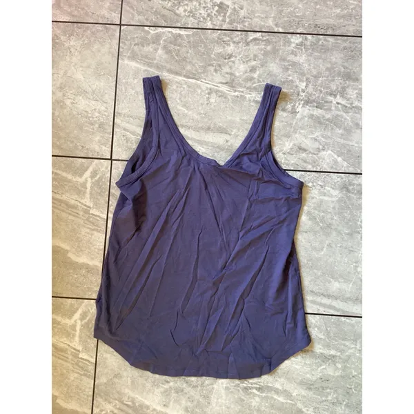 Quince NWOT Womens Cotton Modal Scoop Neck Tank Top Purple Size S Sleeveless - Image 6