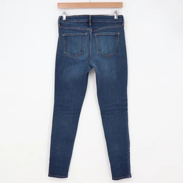 Old Navy Jeans Womens 4 Rockstar Mid-Rise Dark Wash Skinny Stretch Excellent - Image 4