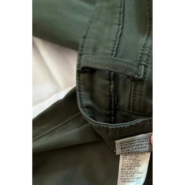 AG Adriano Goldschmied The Legging Super Skinny Pants Olive‎ Green Womens 26R - Image 8