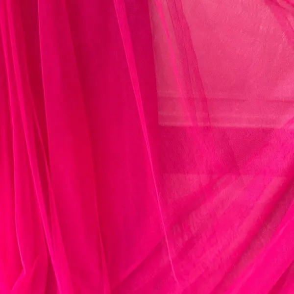 Revelry Hot Pink Tulle Formal Gown Removable Straps $200 4 - Image 5