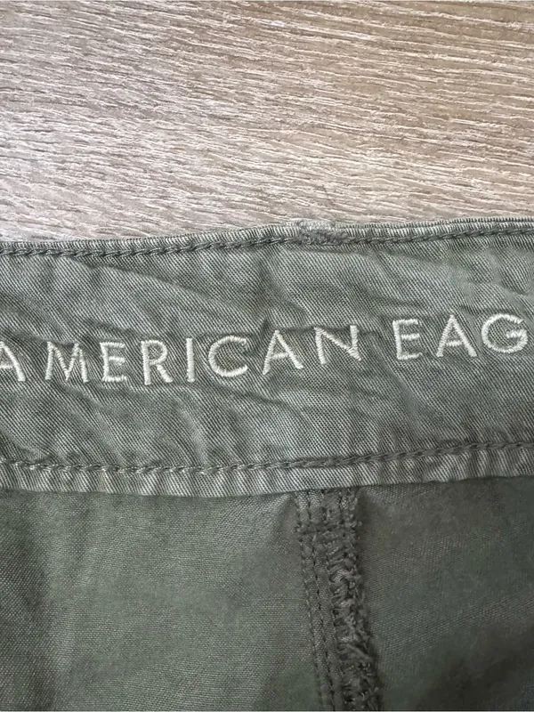 American Eagle Outfitters Olive Green Cargo Jogger Pants - Image 4