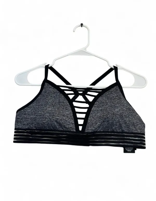 Victoria's Secret PINK Ultimate Sports Bra Size: Large Color: Black/Gray #activewear #workout - Image 2