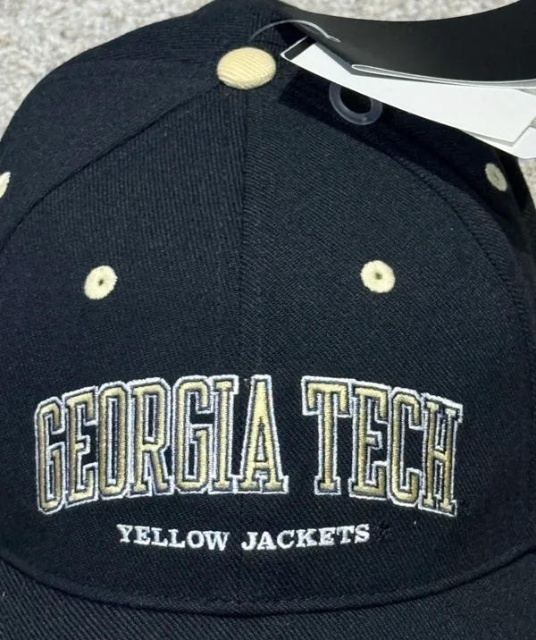 New Adidas Georgia Tech Yellow Jackets adidas Seasonal Flex Hat - Black size M/L - Image 3